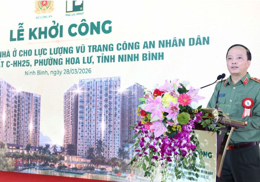 Khởi công dự án nhà ở cho lực lượng Công an tại Ninh Bình: Quy mô 2.660 căn hộ, tổng vốn gần 4.900 tỷ đồng