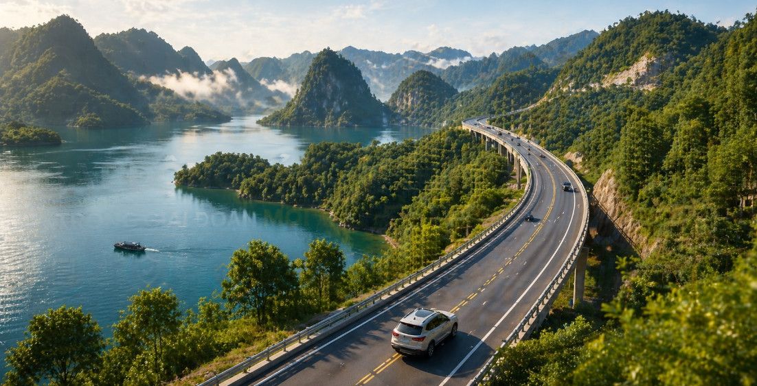 Tuyến đường 15.000 tỷ xuyên núi tại Tuyên Quang: “Cú hích” hạ tầng mở lối đến hồ Nà Hang