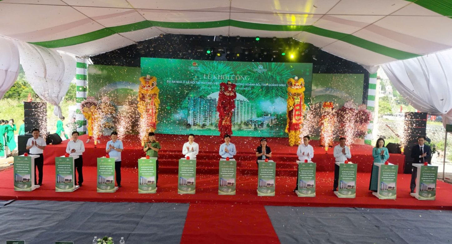 Quảng Ninh khởi công dự án nhà ở xã hội 1.128 căn hộ tại Việt Hưng – Hoành Bồ, đẩy mạnh mục tiêu an cư cho người lao động