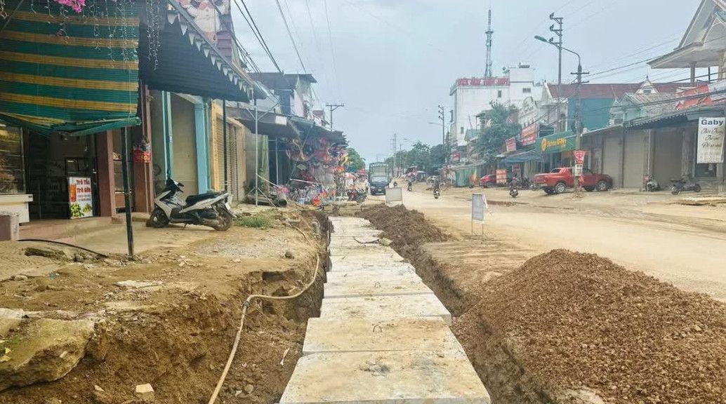 Thi công cống thoát nước đường Trần Phú ở Hà Tĩnh: Nhà thầu phải tháo dỡ 10 cấu kiện để làm lại