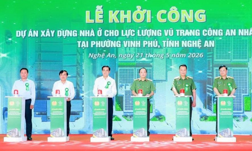 Nghệ An giao hơn 1,5ha đất xây nhà ở cho lực lượng vũ trang CAND tại Vinh Phú