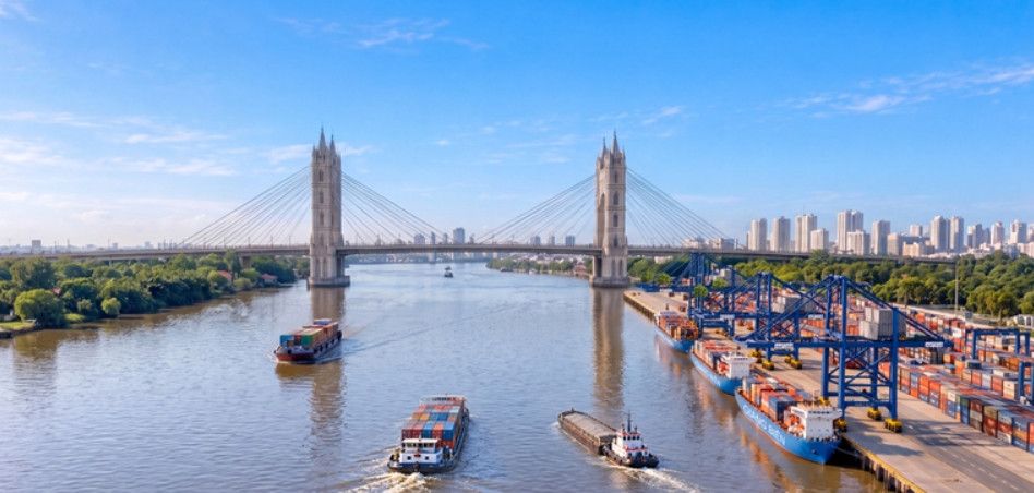 Hà Nội khởi công cảng thủy nội địa Giang Biên hơn 2.551 tỷ đồng, công suất 1 triệu tấn hàng mỗi năm