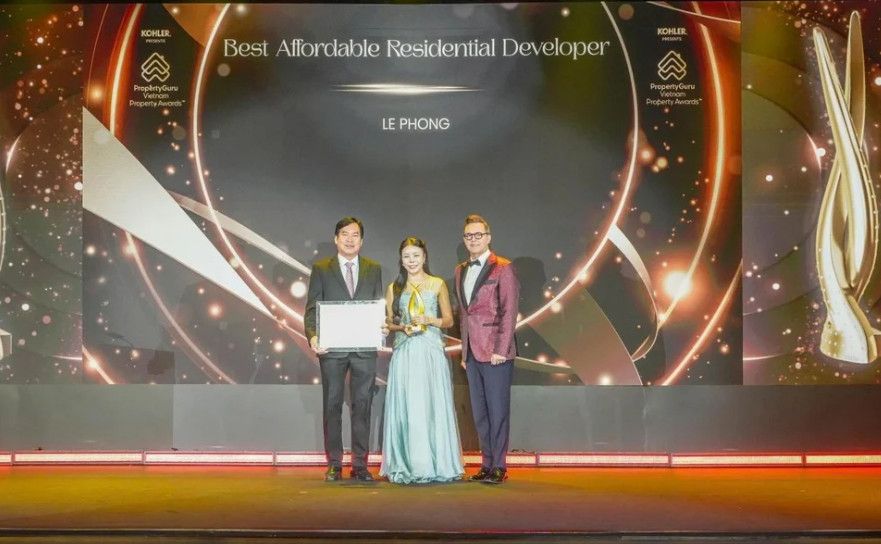 Tập đoàn Lê Phong nhận cú đúp giải thưởng PropertyGuru Vietnam Property Awards 2026